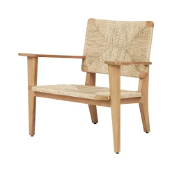 Discount GUBI F-chair Outdoor lounge chair, Teak Brown