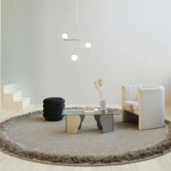 Hot Kasthall Feather Rug round, Heron 280 cm Beige