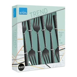 New Amefa Felicity cake forks 15.6 cm 6-pack, Black