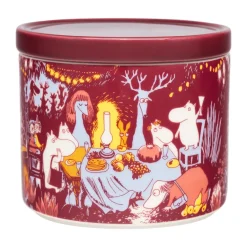 Christmas Decorations^Moomin Arabia Festive Moments Moomin Can, 11xØ12.5 70 cl Red