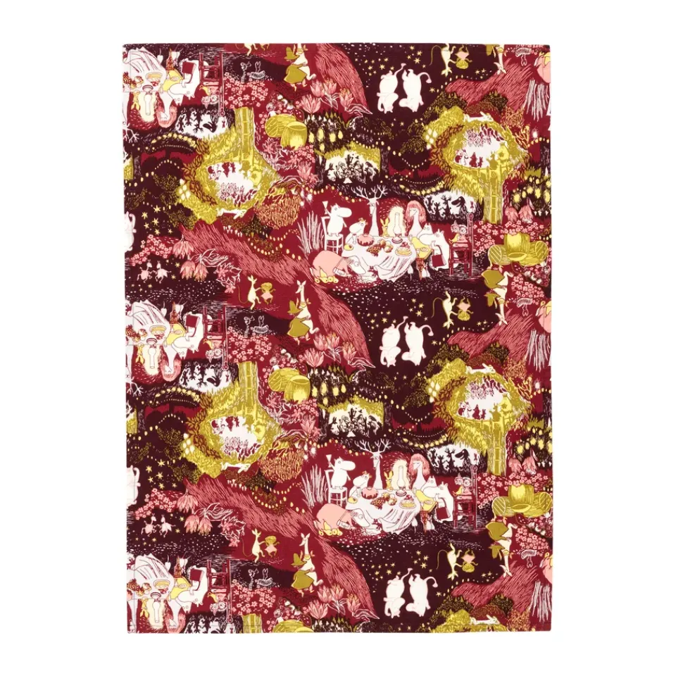 Christmas Hand & Tea Towels|Kitchen Tea Towels^Moomin Arabia Festive Moments Moomin Kitchen Towel, 50x70 cm Red