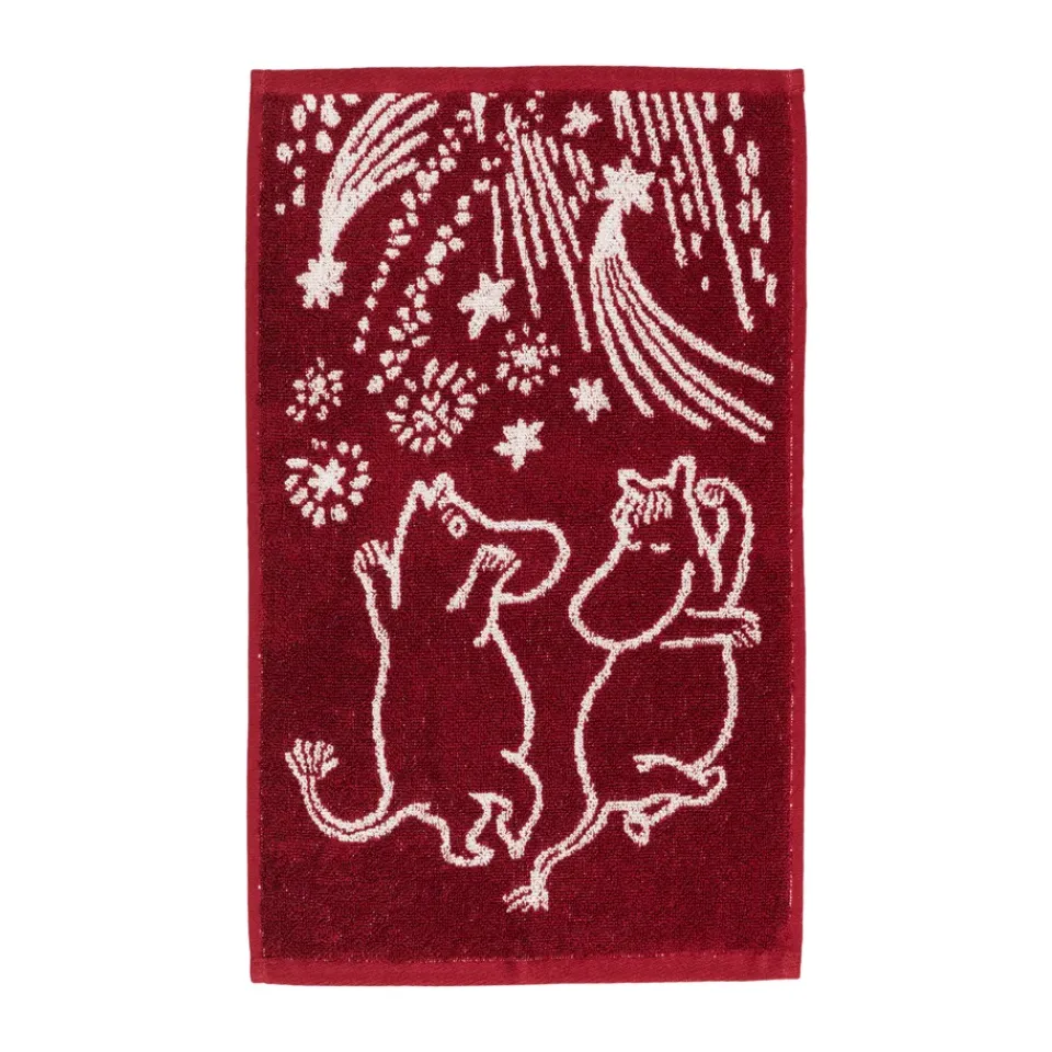 Christmas Hand & Tea Towels^Moomin Arabia Festive Moments Moomin Towel, 30x50 cm Red