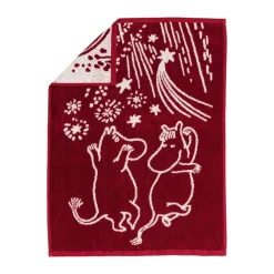 Best Moomin Arabia Festive Moments Moomin Towel, 50x70 cm Red