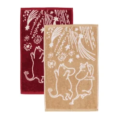 Outlet Moomin Arabia Festive Moments Moomin Towel 2 pieces, 30x50 cm Red