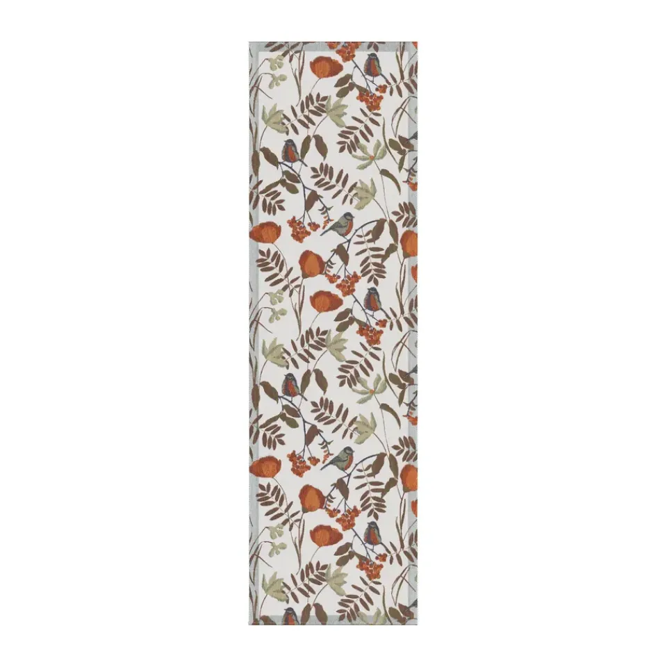 Discount Ekelund Linneväveri Fåglabäck table runner 35x120 cm, Brown