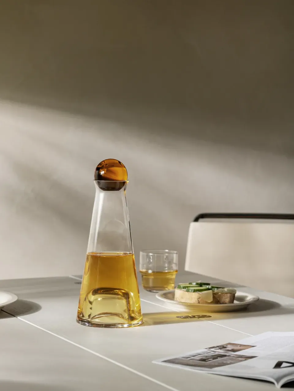 Water Jugs And Carafes^Design House Stockholm Fia carafe, amber-clear BrownTransparentOrange