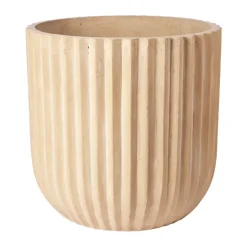 Clearance Broste Copenhagen Fiber flower pot Ø50 cm, Antique Beige