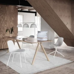 Office Chairs^Muuto Fiber side chair, Natural - (plastic) White
