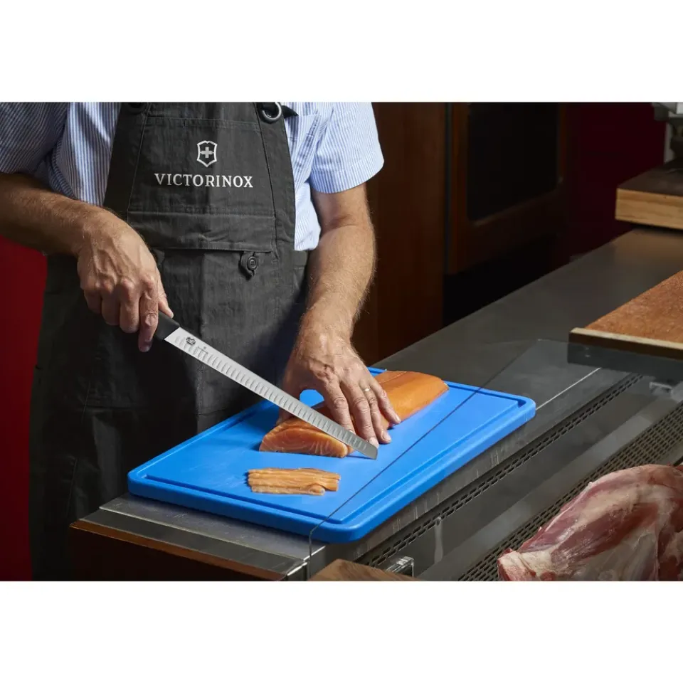 Salmon Knives^Victorinox Fibrox salmon knife serrated 30 cm, Stainless steel Silver-coloured