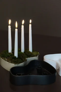 New DBKD Fill me up advent candle, Cast iron GreyBlack