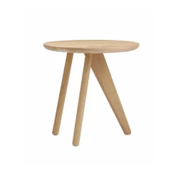 Outlet NORR11 Fin side table 40 cm, Natural oak Beige