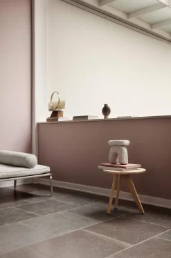 Outlet NORR11 Fin side table 40 cm, Natural oak Beige
