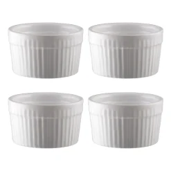 Dorre Fire souffle bowls Ø 9 cm 4-pack, White
