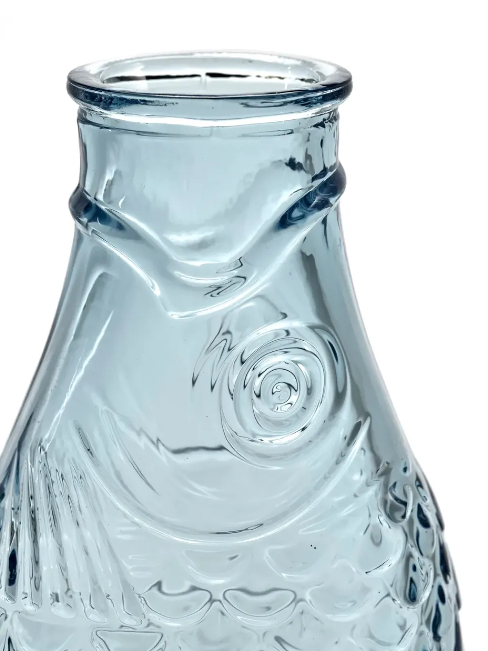 Water Jugs And Carafes^Serax Fish & Fish glass bottle 85 cl, Light Blue