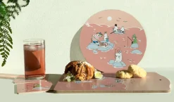Coasters^Opto Design Fiske Moomin summer 2022 coaster 4-pack, Pink PinkMulti