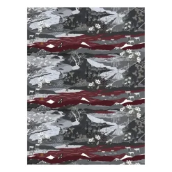 Outlet Arvidssons Textil Fjällvandring oilcloth, grey-burgundy GreyRed