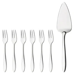 Clearance Hardanger Bestikk Fjord cake set, 7 pieces Silver-coloured