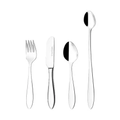 Hot Hardanger Bestikk Fjord children's cutlery 4 pieces, Stainless steel Silver-coloured