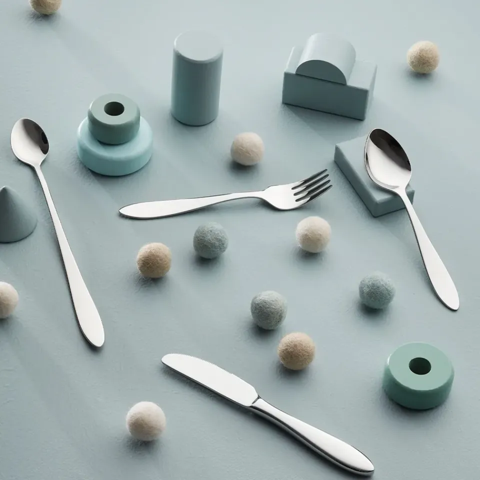 Hot Hardanger Bestikk Fjord children's cutlery 4 pieces, Stainless steel Silver-coloured