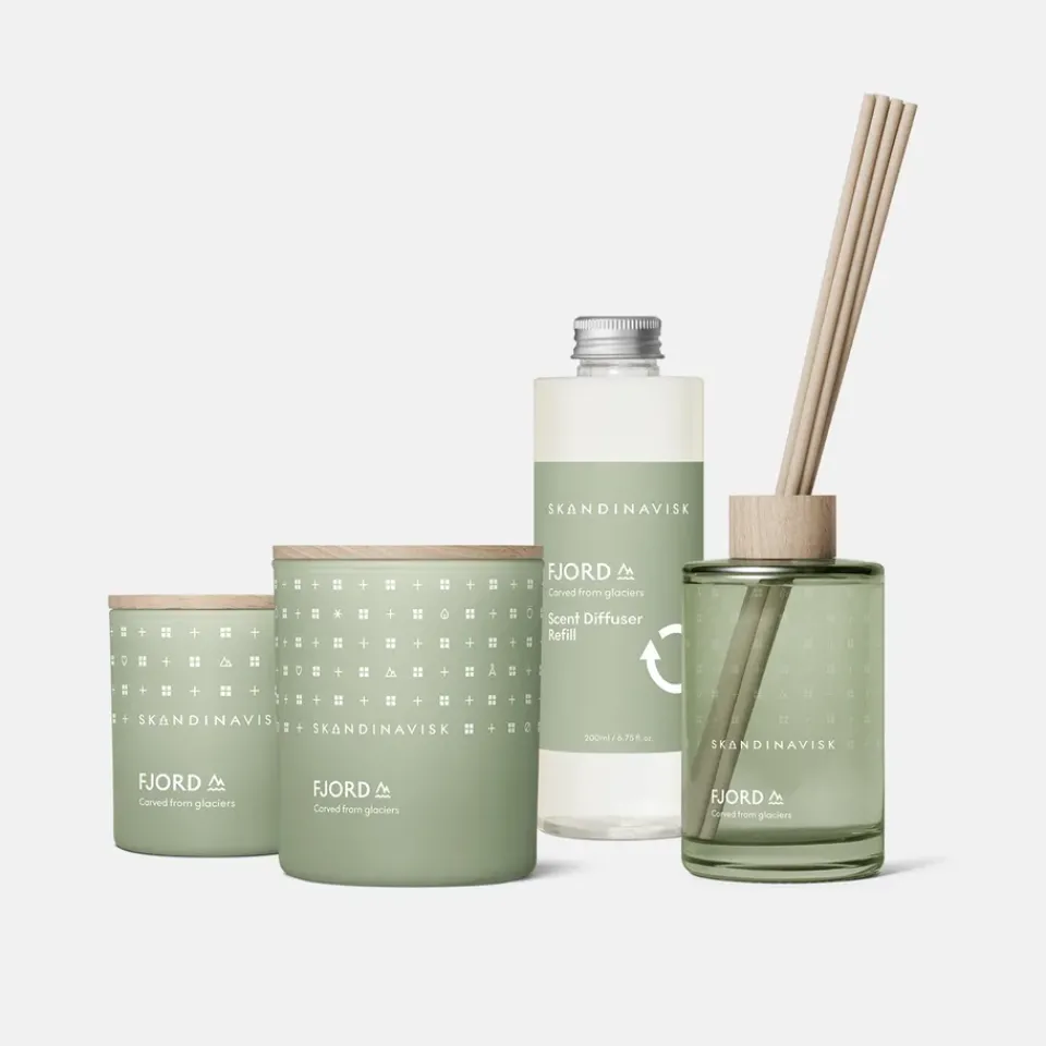 Scented Candles & Diffusers^Skandinavisk Fjord fragrance sticks, 200 ml Green