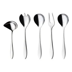 Online Hardanger Bestikk Fjord serving set 5 pieces, Stainless steel Silver-coloured