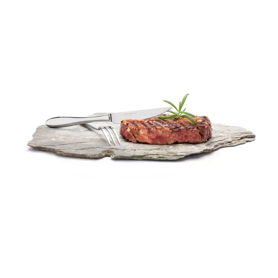 Steak Knives^Hardanger Bestikk Fjord steak cutlery 12 pcs, stainless steel Silver-coloured
