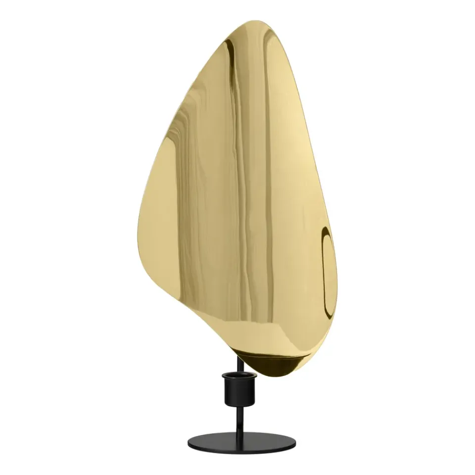 Audo Copenhagen Flambeau candlestick 34 cm, Black-polished brass Gold-colouredBlack