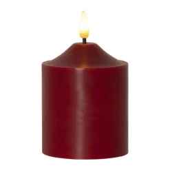 Outlet Star Trading Flame pillar candle LED 12 cm, Red