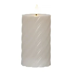 Outlet Star Trading Flame pillar candle Ø7.5x15 cm, Beige