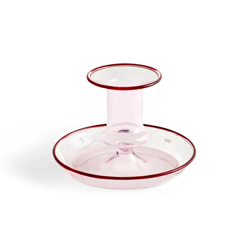 Candle Holders^HAY Flare candlestick, Pink