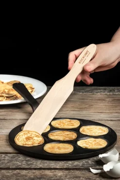 Best Kockums Jernverk Flat pancake pan 24 cm, Black