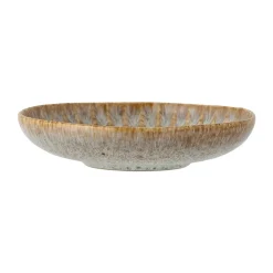 Deep Plates^Bloomingville Fleur pasta plate Ø22 cm, Natural BeigeGreen