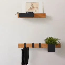 Shelves & Shelving Systems|Shelves & Shelving Systems^Gejst Flex Rail magnetic rail 60 cm, oak- Black