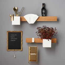Shelves & Shelving Systems|Shelves & Shelving Systems^Gejst Flex Rail magnetic rail 60 cm, Oak- White