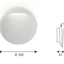 Online Louis Poulsen Flindt wall lamp Ø20 cm, White