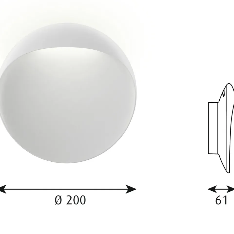 Online Louis Poulsen Flindt wall lamp Ø20 cm, White
