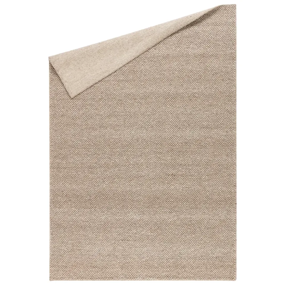New Scandi Living Flock wool carpet , 170x240 cm Beige