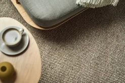 Scandi Living Flock wool carpet , 200x300 cm Beige
