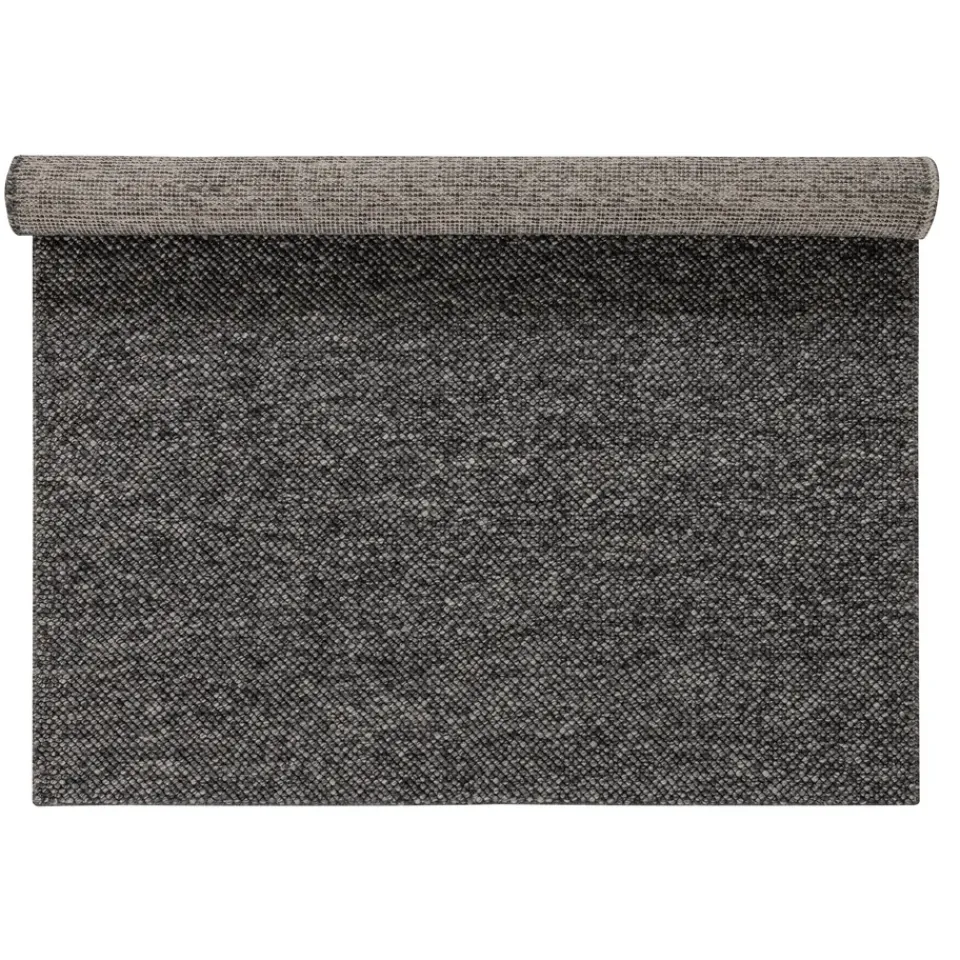 Hot Scandi Living Flock wool carpet dark , 170x240 cm Grey