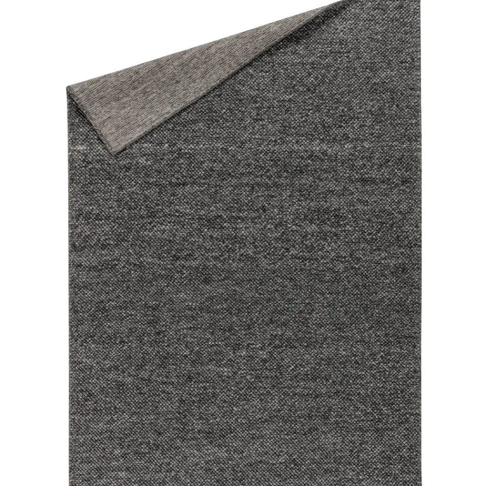 Hot Scandi Living Flock wool carpet dark , 170x240 cm Grey