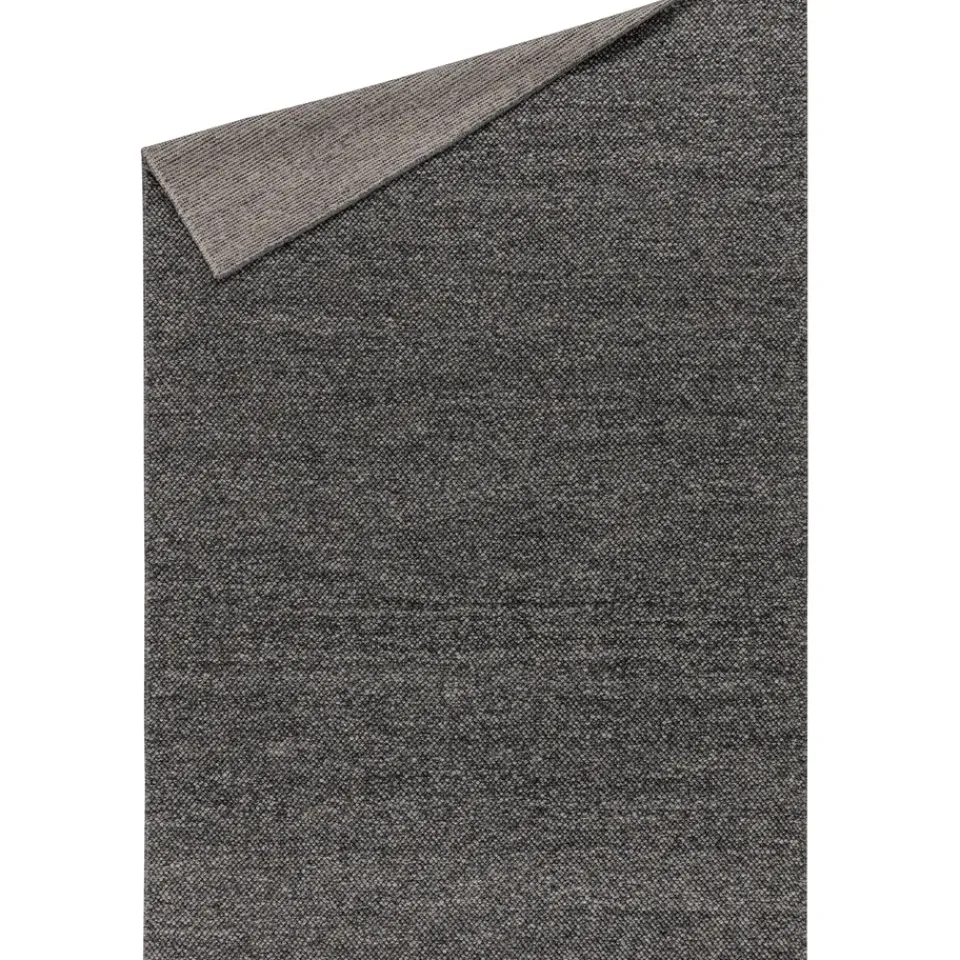 Outlet Scandi Living Flock wool carpet dark , 200x300 cm Grey