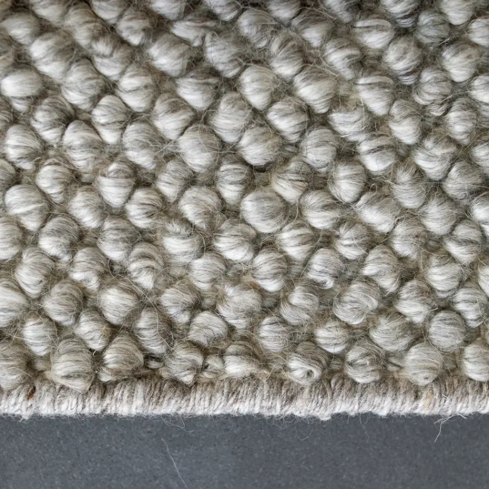 Wool Rugs^Scandi Living Flock wool carpet nature , 170x240 cm Grey