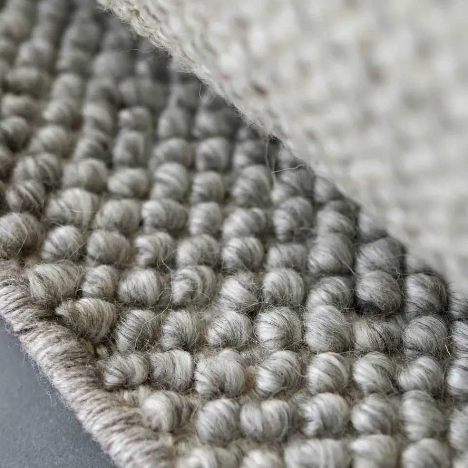 Wool Rugs^Scandi Living Flock wool carpet nature , 170x240 cm Grey