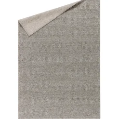 Wool Rugs^Scandi Living Flock wool carpet nature , 170x240 cm Grey