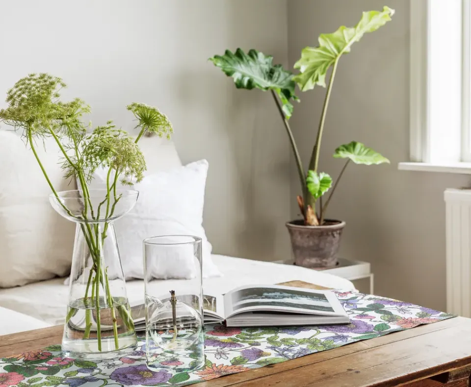 Hot Ekelund Linneväveri Flora runner, 35x140 cm Multi