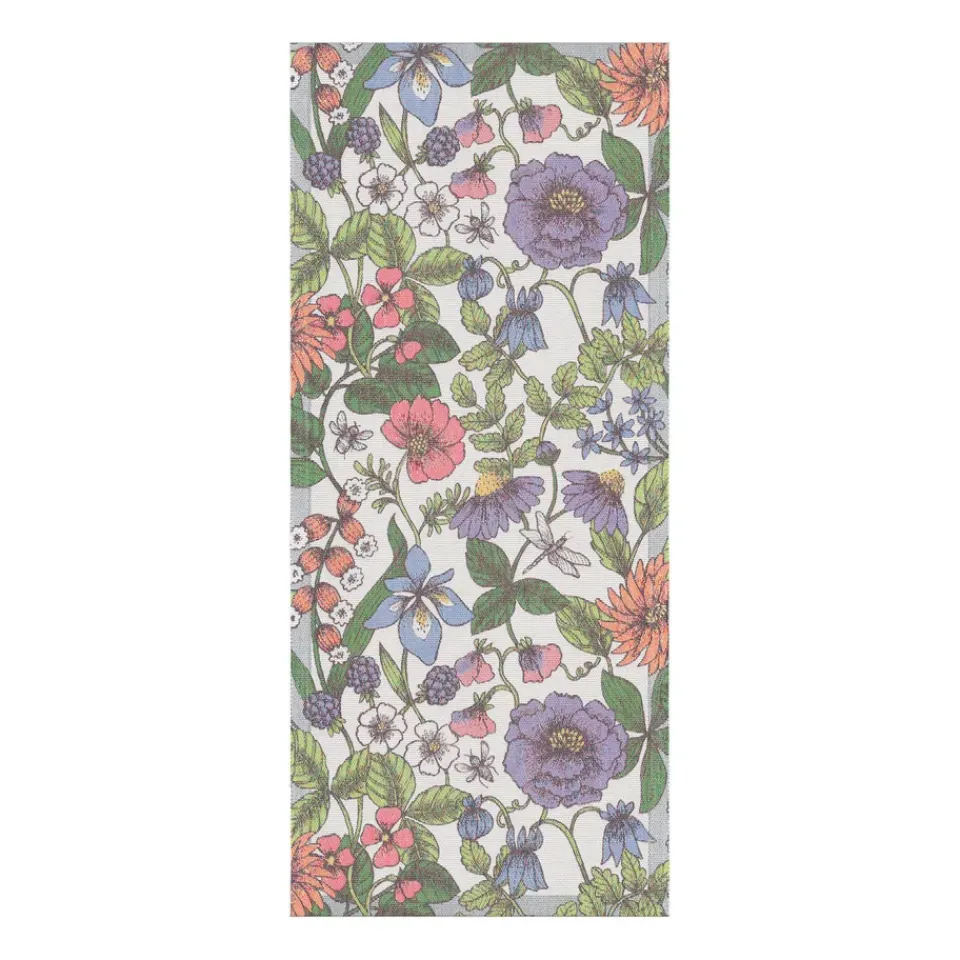 Table Runners^Ekelund Linneväveri Flora runner, 35x80 cm Multi