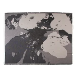 AYTM Floreo throw 130x170 cm, White- Grey