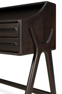 Desks^Ethnicraft Flow desk, Rose mahogany, 140x55 cm Brown