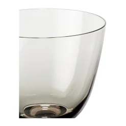 Drinking Glasses & Tumblers^Holmegaard Flow glass on base 35 cl, Smoke Grey