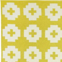 Plastic Rugs^Brita Sweden Flower rug large sun , 170x250 cm Yellow